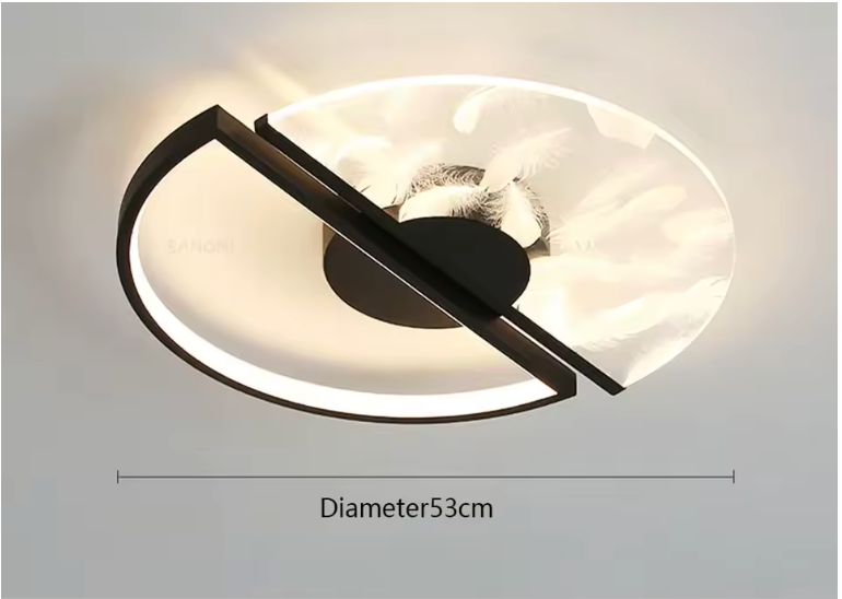 Plafonnier LED Moderne Doré 43/53cm