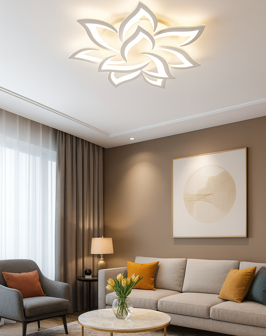 Plafonnier Led créatif moderne Fleurs