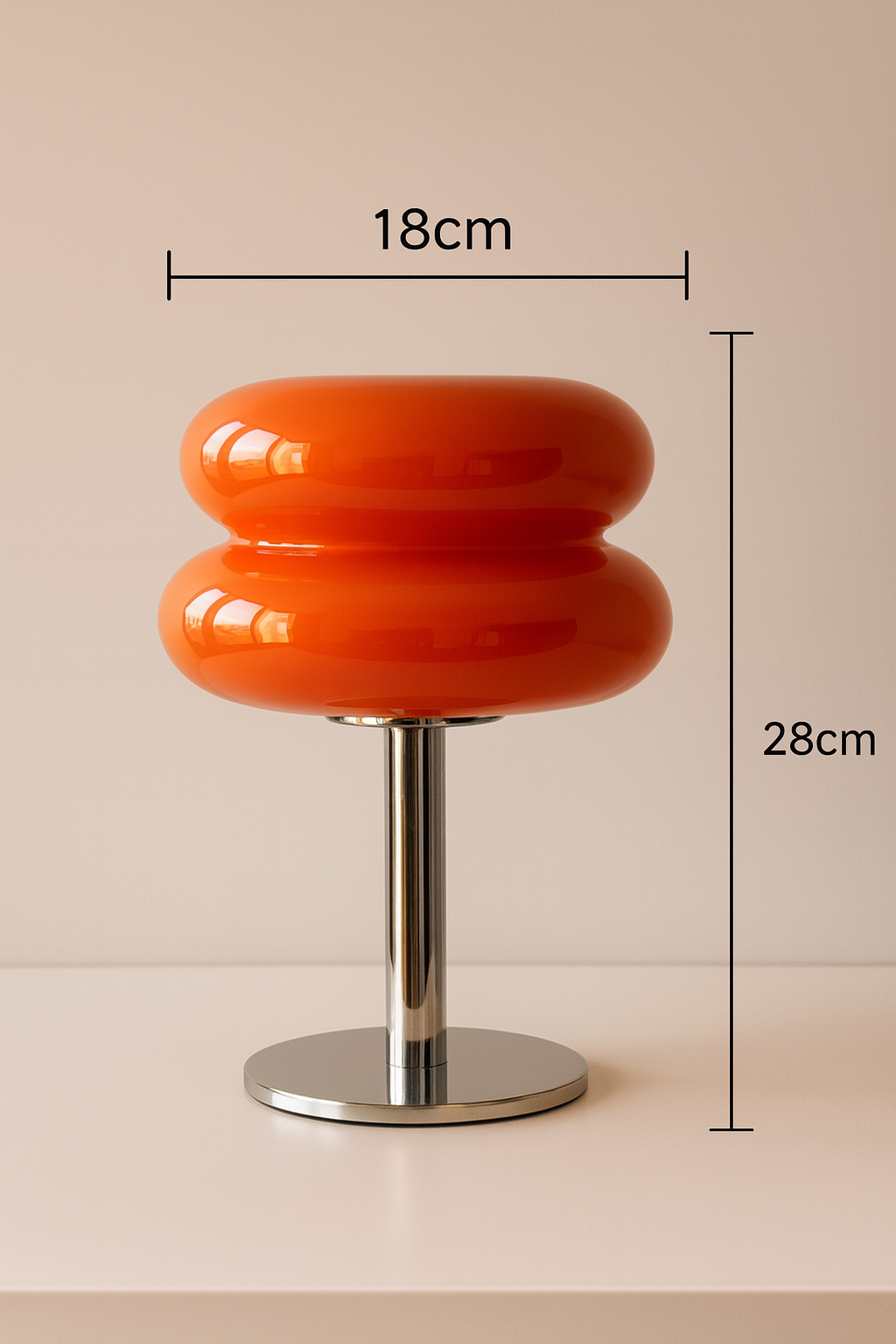 Lampe Macaron en Verre Soufflé