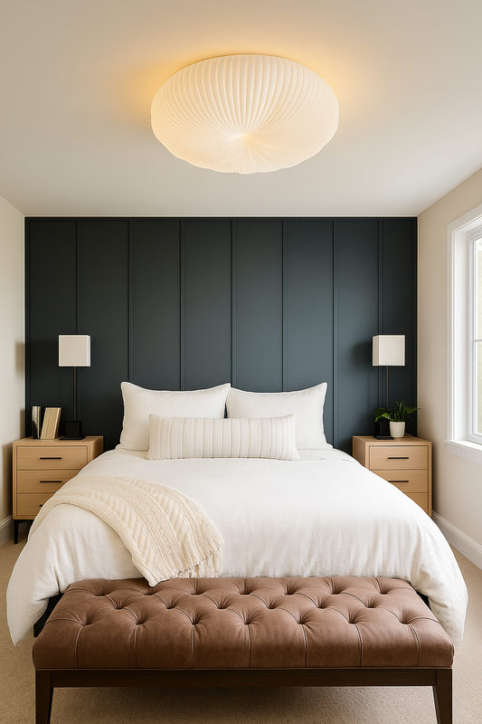 Plafonnier Robby Moderne Crème – Design Doux & Ondulé