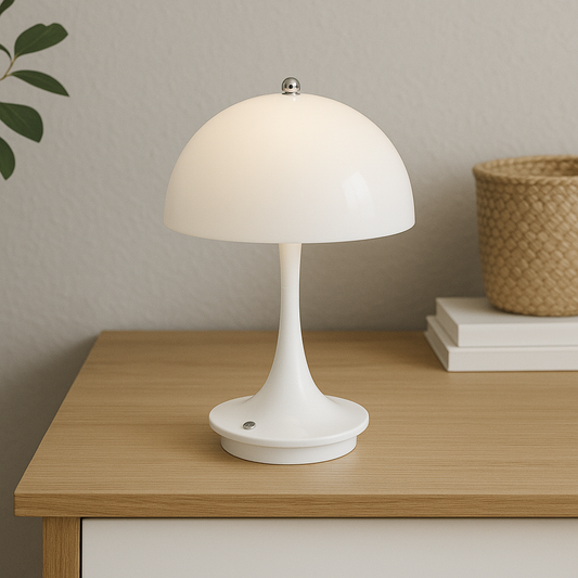 Lampe à poser en forme de champignon