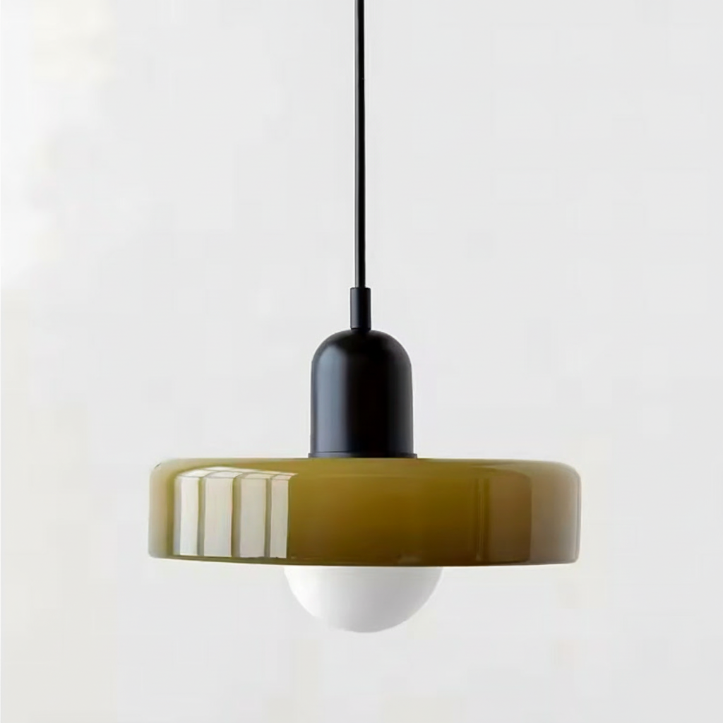 Lampe Suspendue / Suspension Moderne en Verre Coloré