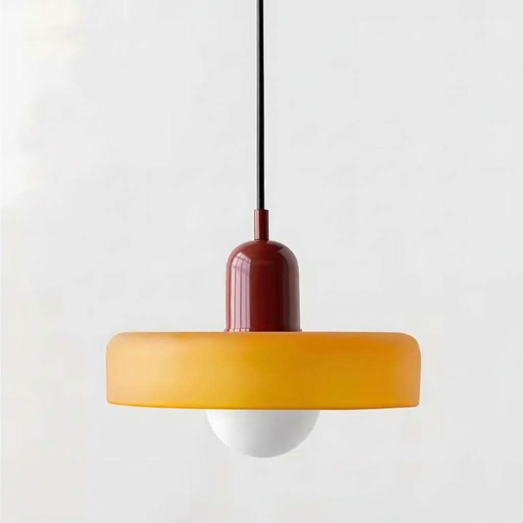 Lampe Suspendue / Suspension Moderne en Verre Coloré