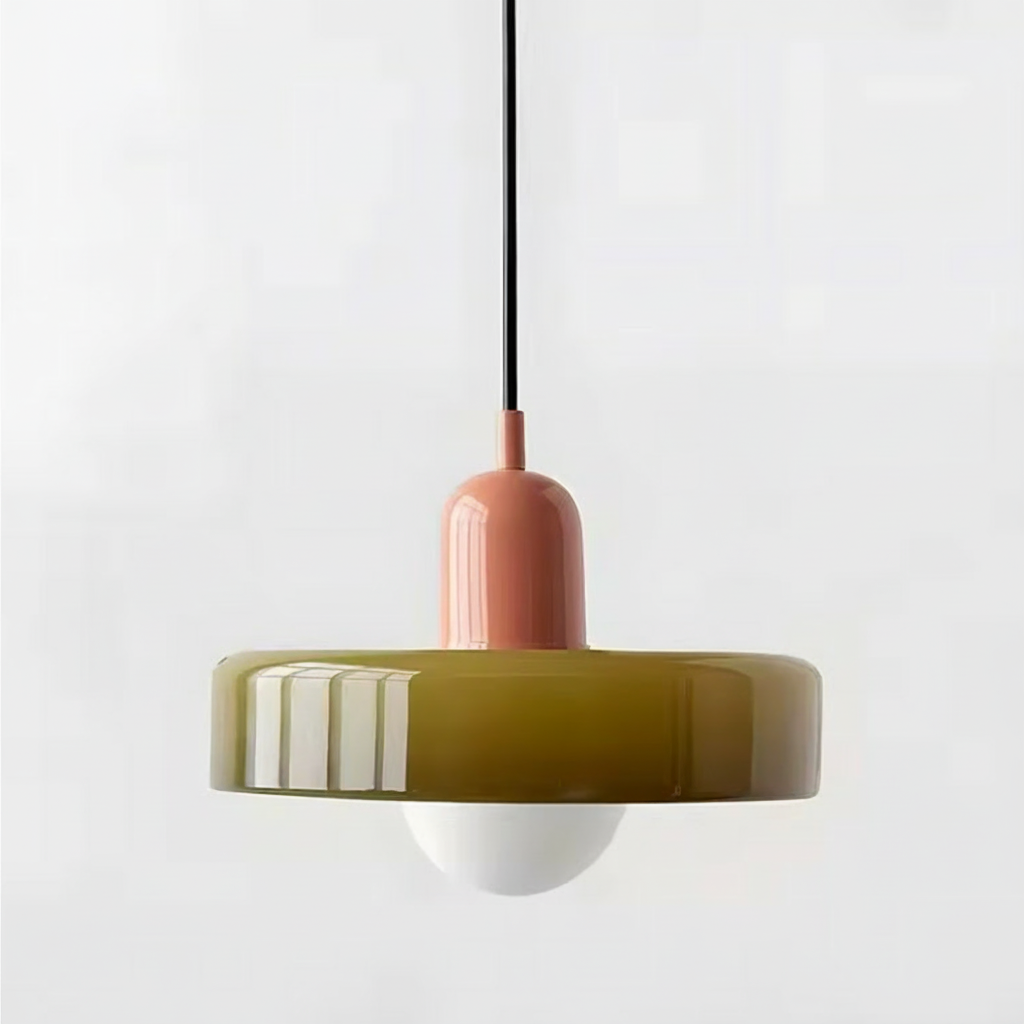 Lampe Suspendue / Suspension Moderne en Verre Coloré