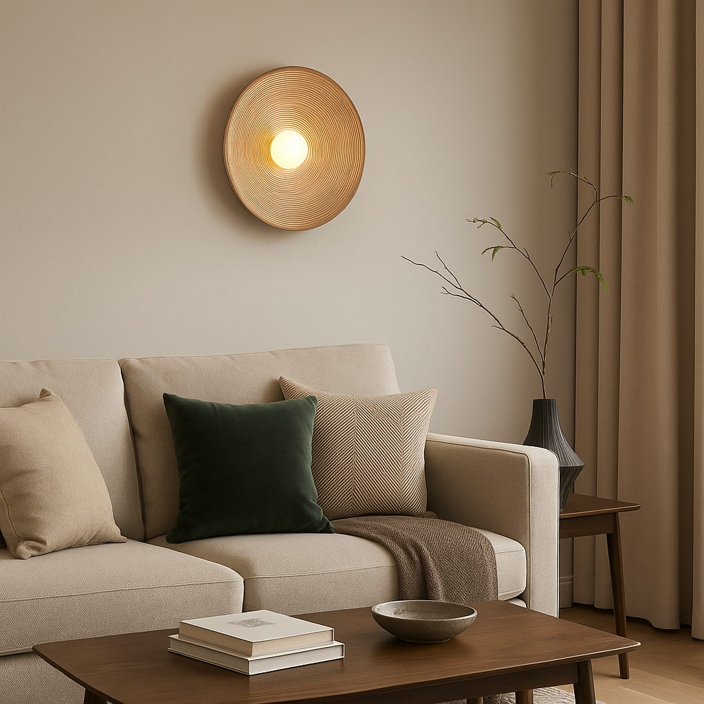 Applique Murale Rétro Japonaise en Céramique