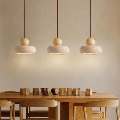 Lampe Suspendue / Suspension Vintage en Pierre d’Agate Naturelle