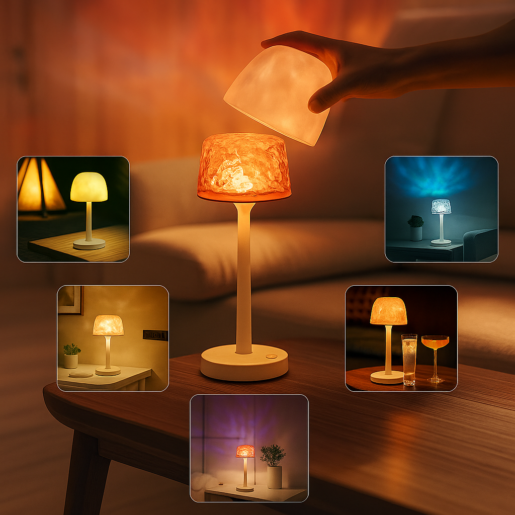 Lampe de chevet / Lampe de Table LED à Projection 16 Couleurs