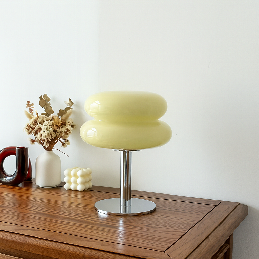 Lampe Macaron en Verre Soufflé