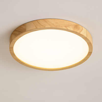 Plafonnier LED Moderne Grain de Bois 30/40 cm