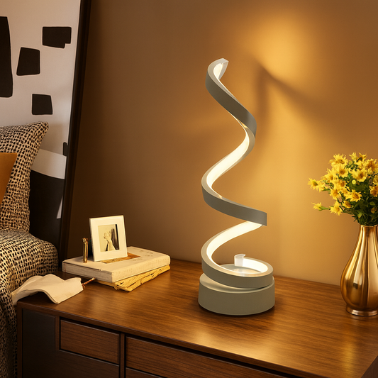 Lampe de chevet / Lampe de Bureau en Forme Spirale