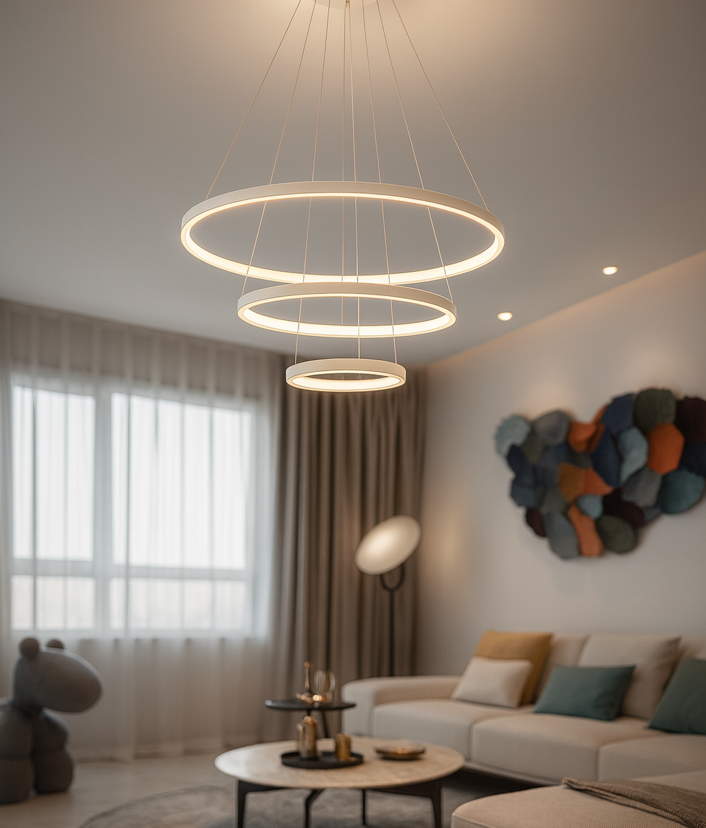 Lustre LED / Lampe suspendue Design Circulaire