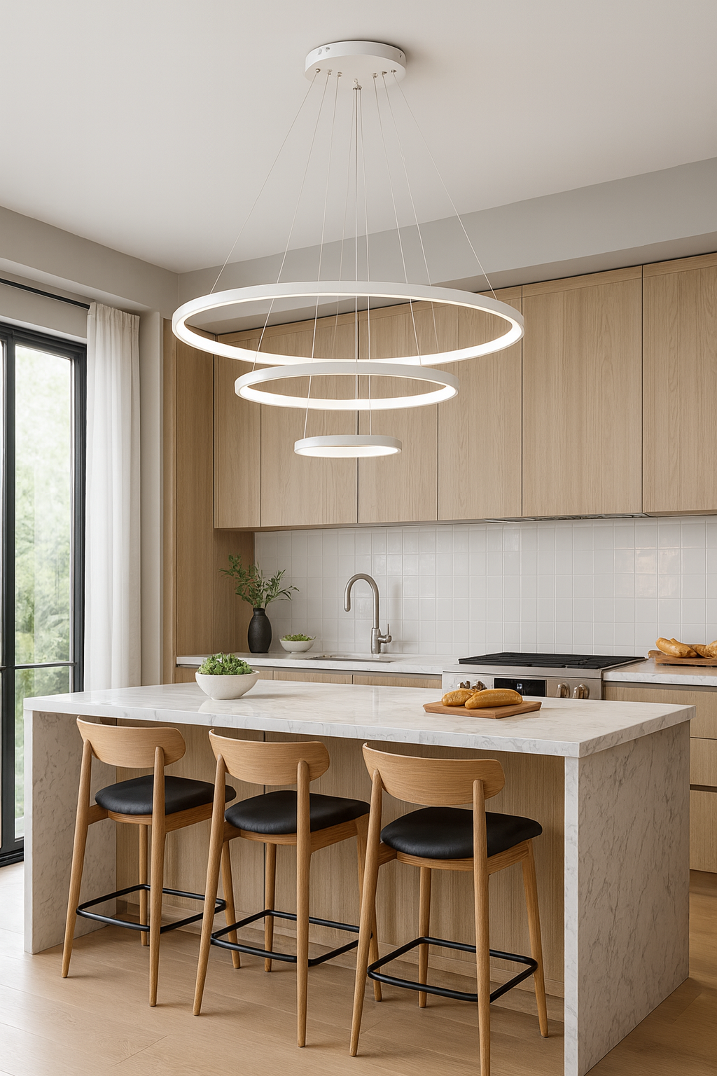 Lustre LED / Lampe suspendue Design Circulaire