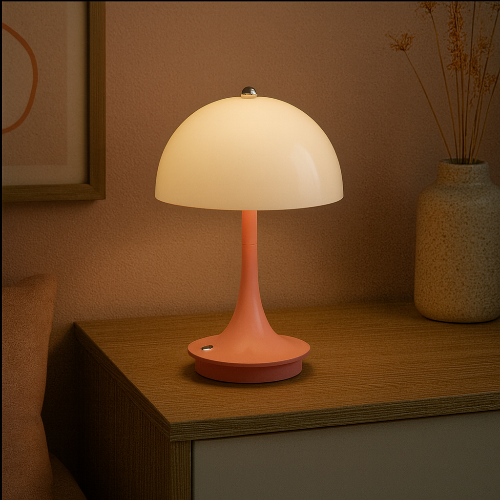 Lampe à Poser / Lampe de Chevet en Forme de Champignon