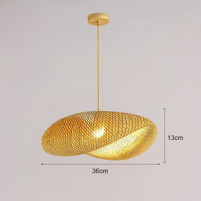 Lampe Suspendue / Suspension en Bambou Tissé