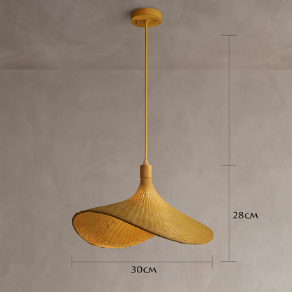 Lampe Suspendue / Suspension en Bambou Tissé