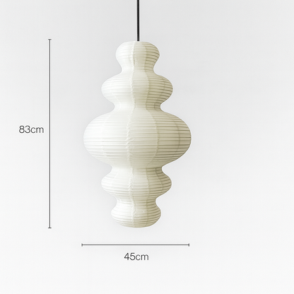 Lampe Suspendue / Suspension en Papier de Riz Multicouche