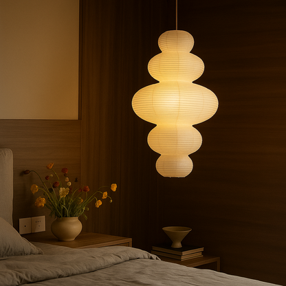 Lampe Suspendue / Suspension en Papier de Riz Multicouche