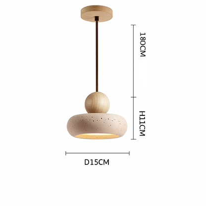 Lampe Suspendue / Suspension Vintage en Pierre d’Agate Naturelle