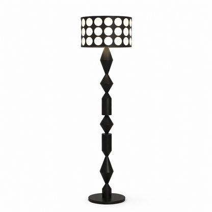 Lampadaire/Lampe de Sol Design Motifs Polka
