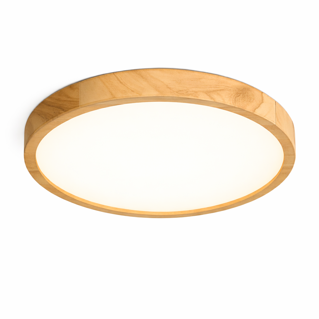 Plafonnier LED Moderne Grain de Bois 30/40 cm