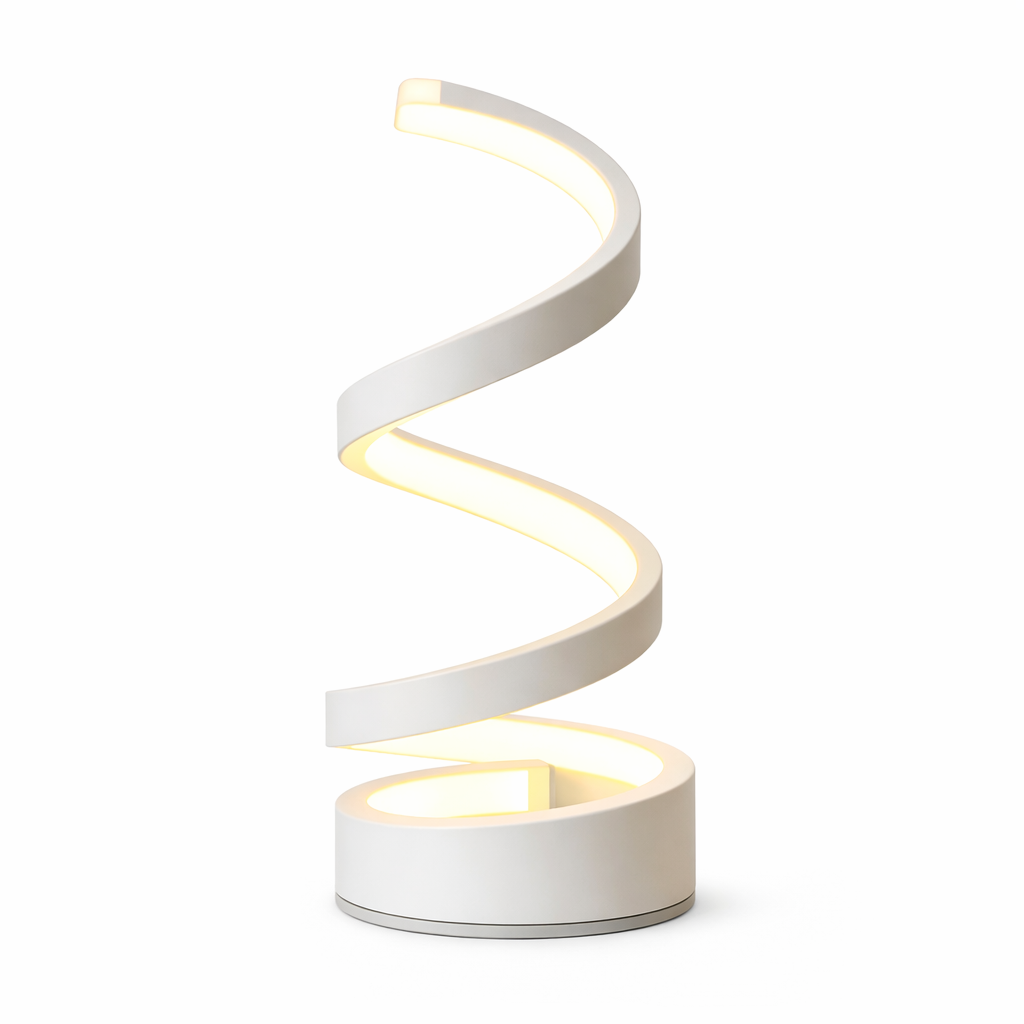 Lampe de chevet / Lampe de Bureau en Forme Spirale