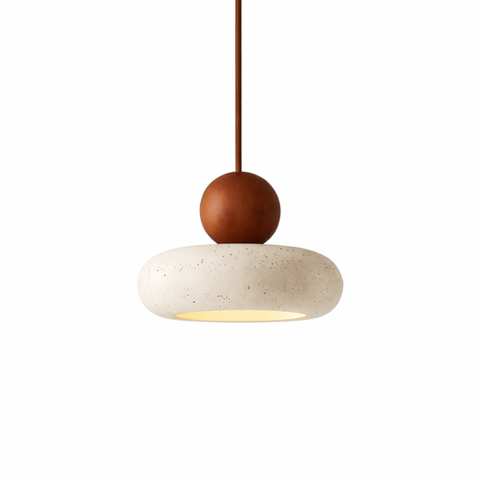 Lampe Suspendue / Suspension Vintage en Pierre d’Agate Naturelle