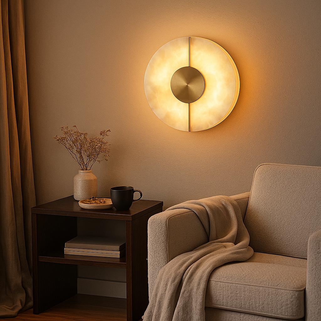 Applique Murale Albâtre Ronde