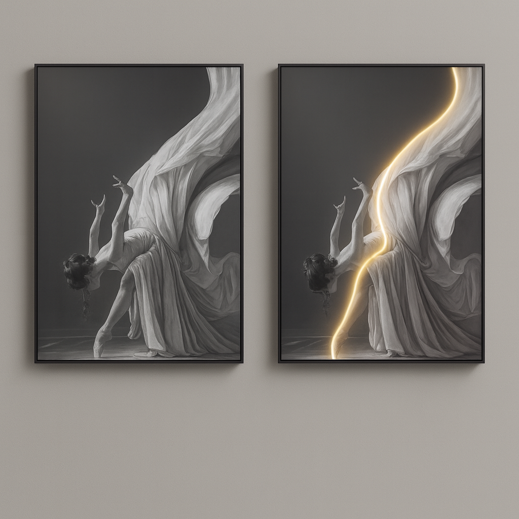 Applique Murale/ Cadre LED Artistique