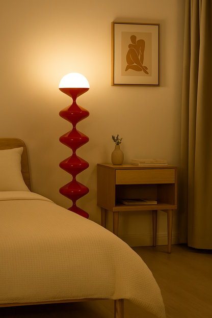 Lampadaire Sculptural Acrylique- 120 cm