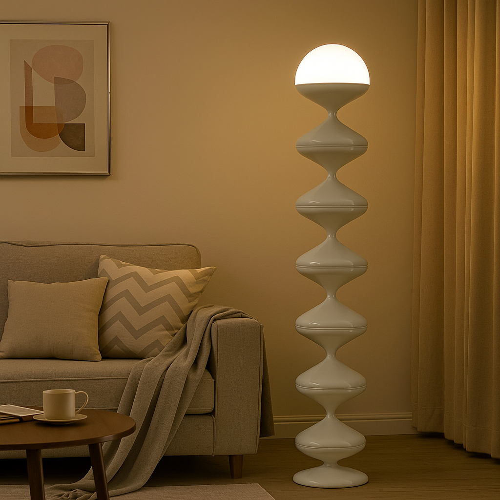 Lampadaire Sculptural Acrylique- 120 cm