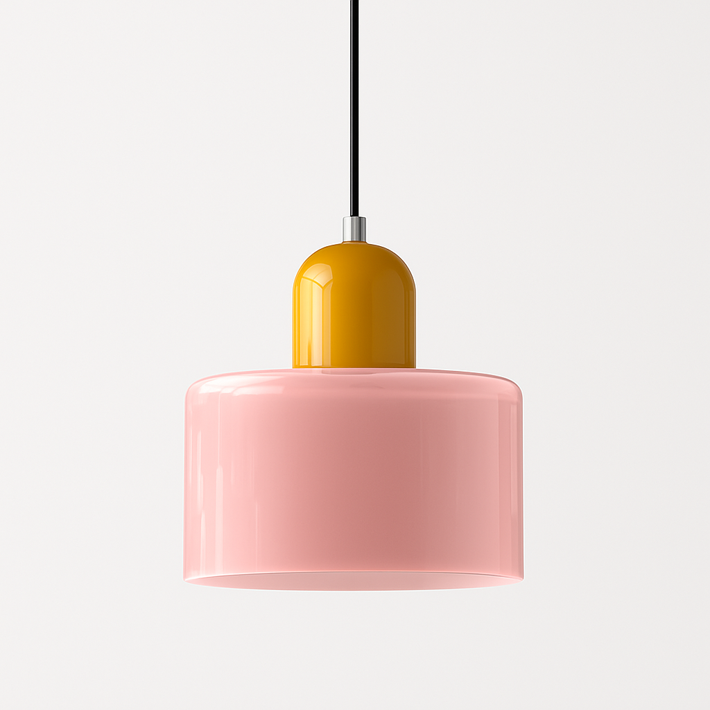 Lampe Suspendue/ Suspension Design en Verre Colorés