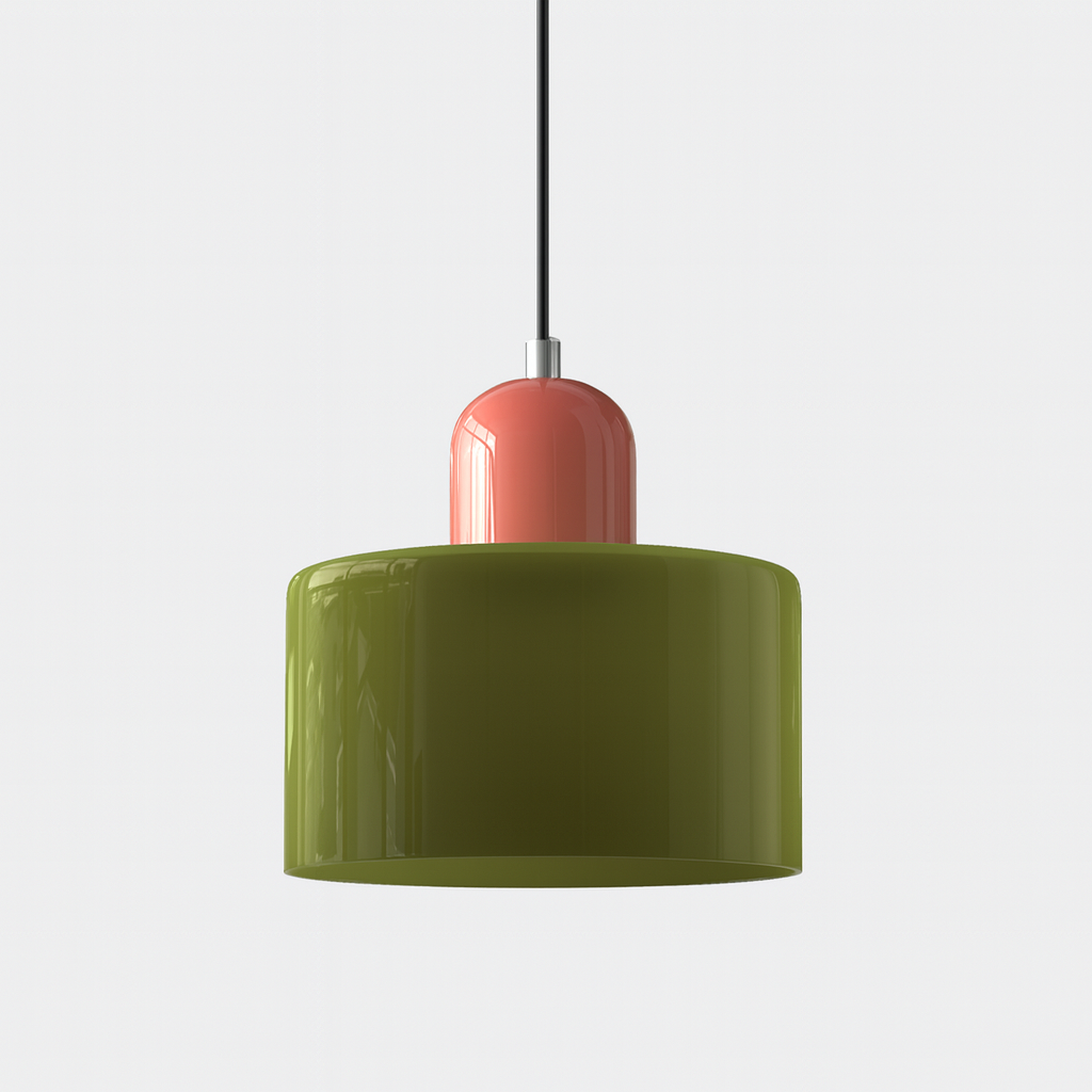 Lampe Suspendue/ Suspension Design en Verre Colorés