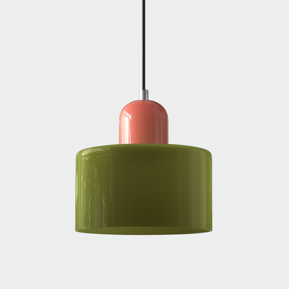 Lampe Suspendue/ Suspension Design en Verre Colorés