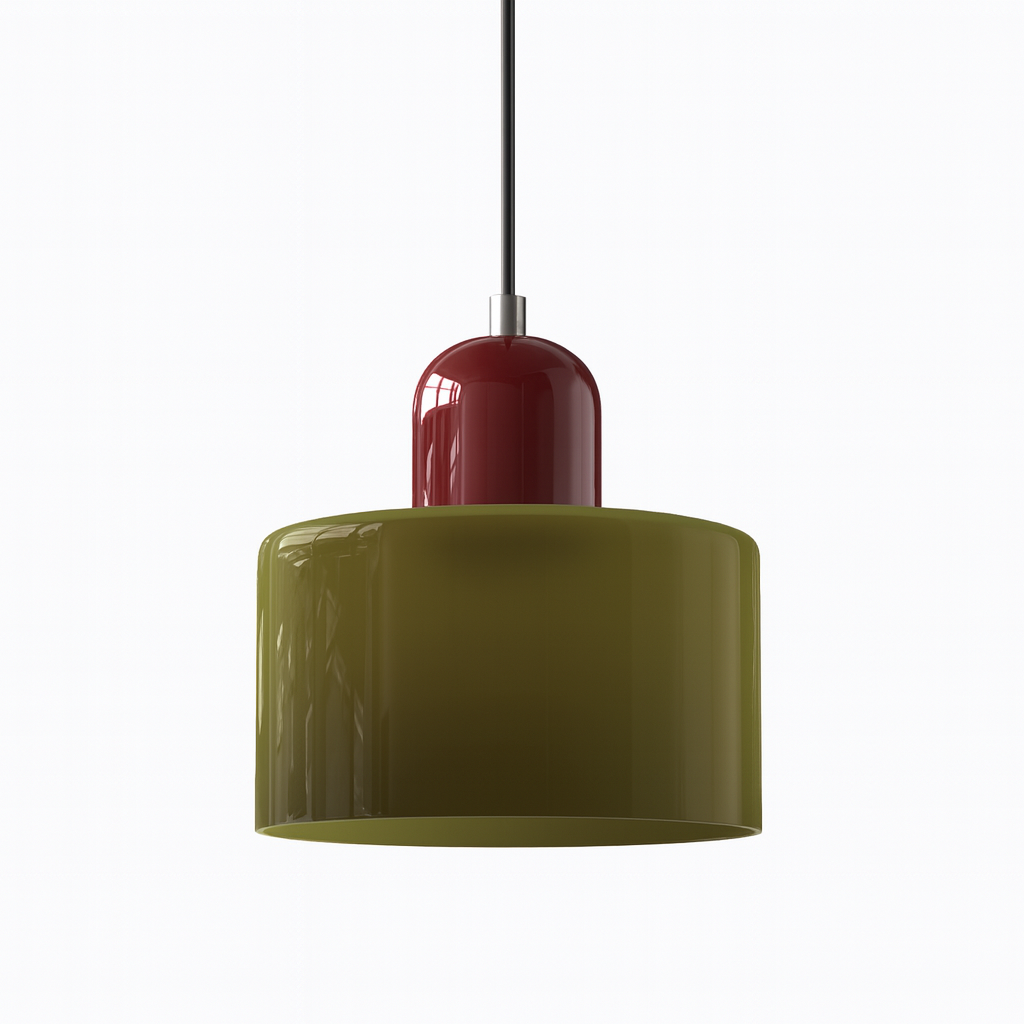Lampe Suspendue/ Suspension Design en Verre Colorés