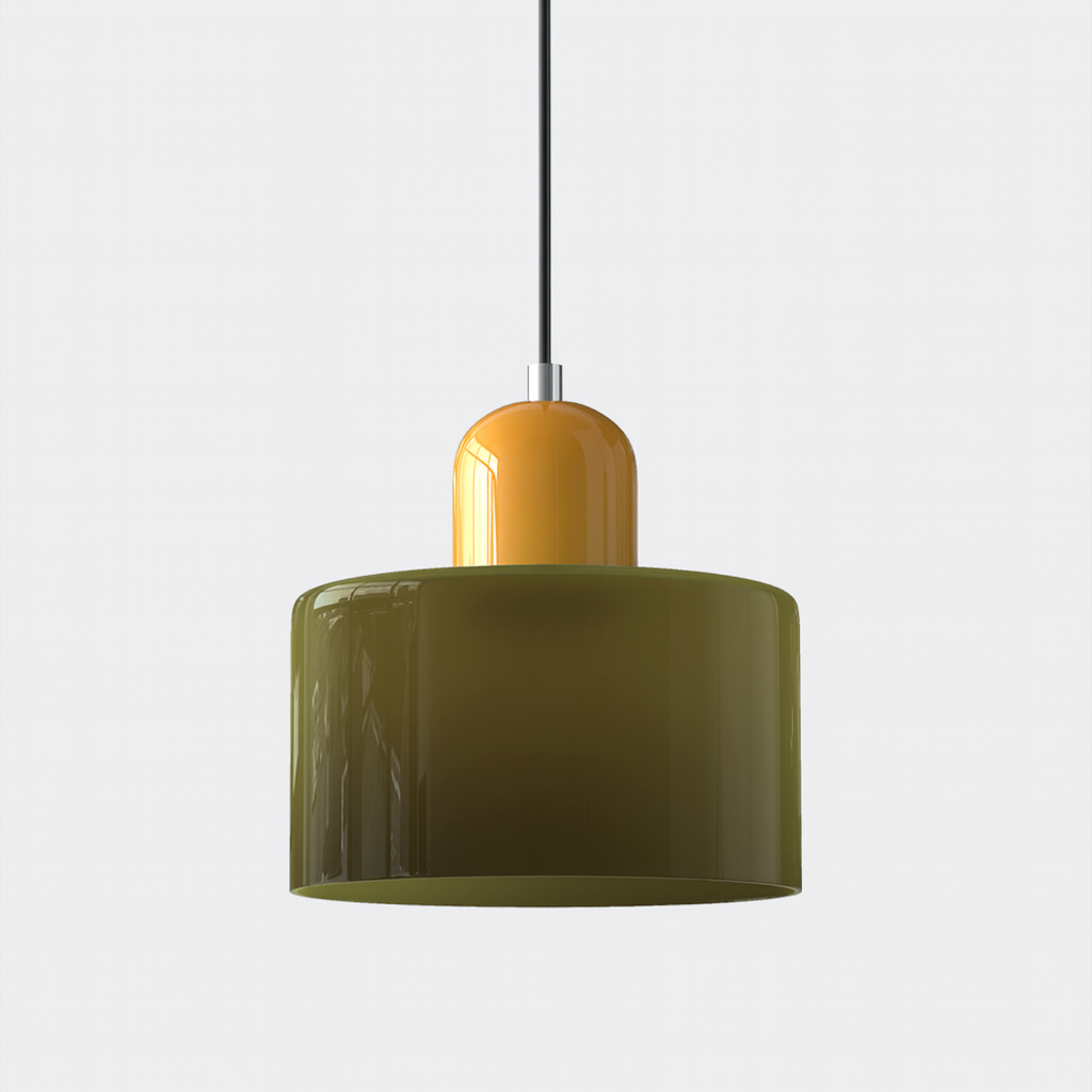 Lampe Suspendue/ Suspension Design en Verre Colorés