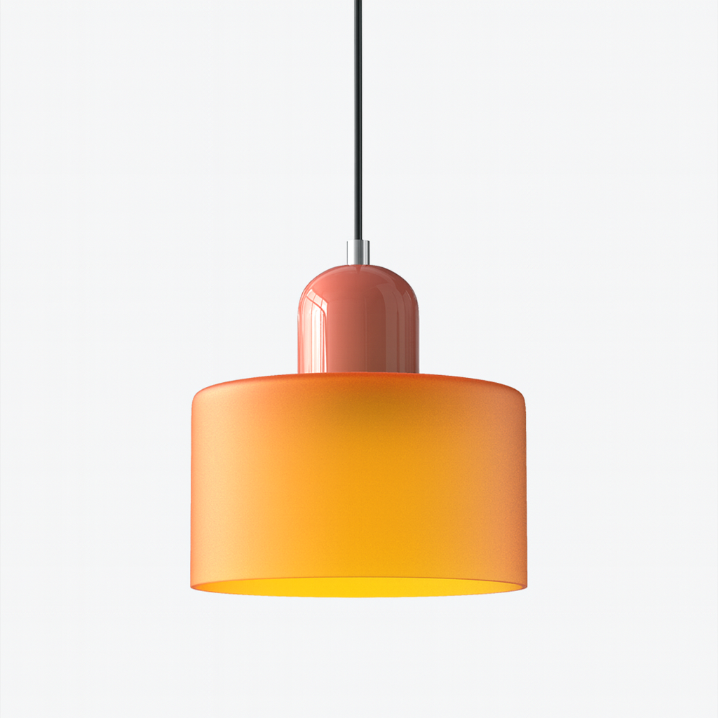 Lampe Suspendue/ Suspension Design en Verre Colorés