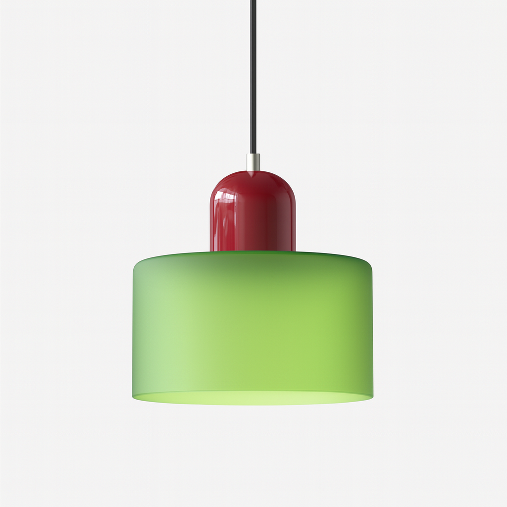 Lampe Suspendue/ Suspension Design en Verre Colorés