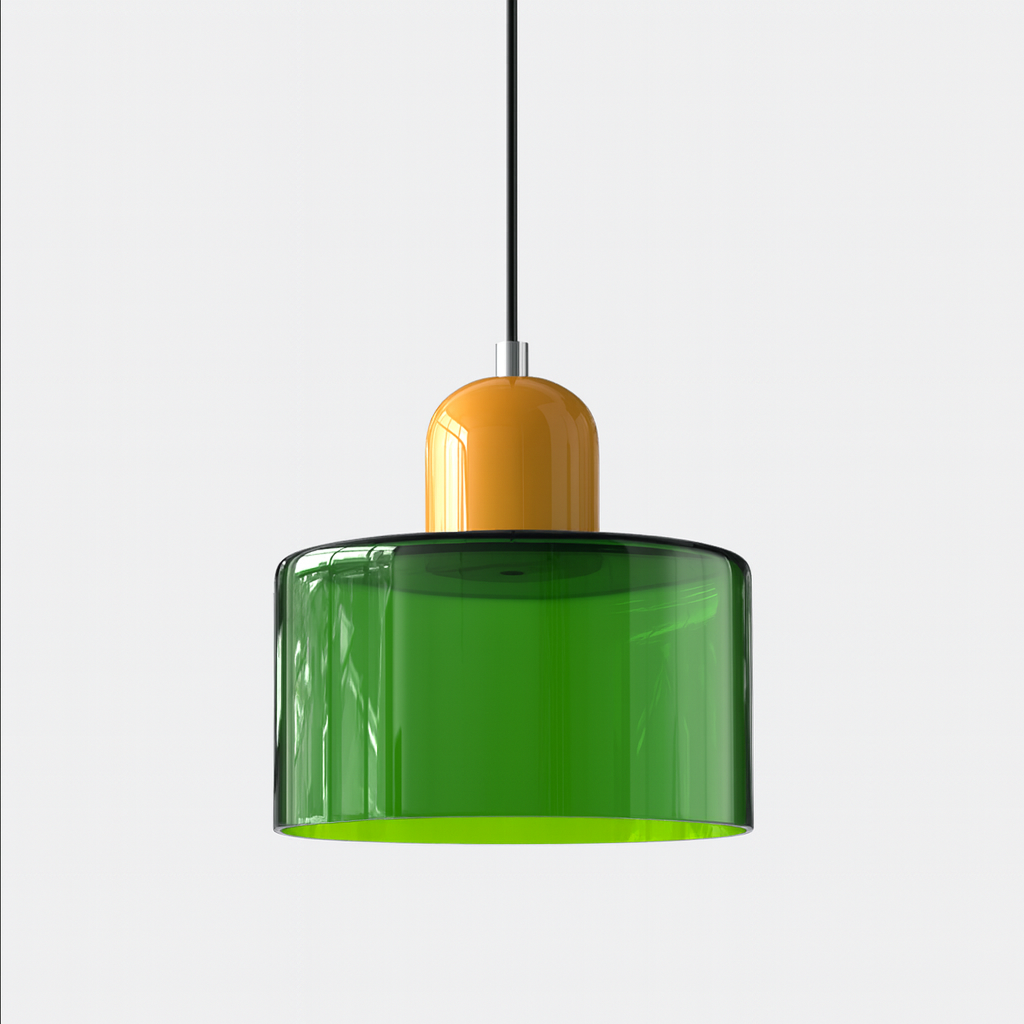 Lampe Suspendue/ Suspension Design en Verre Colorés