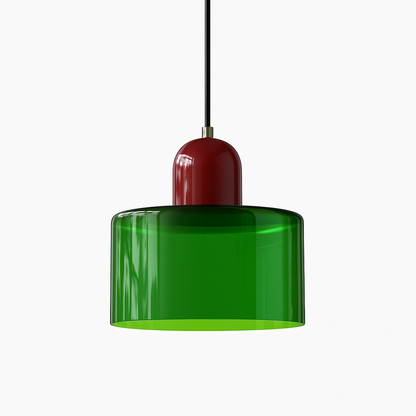 Lampe Suspendue/ Suspension Design en Verre Colorés