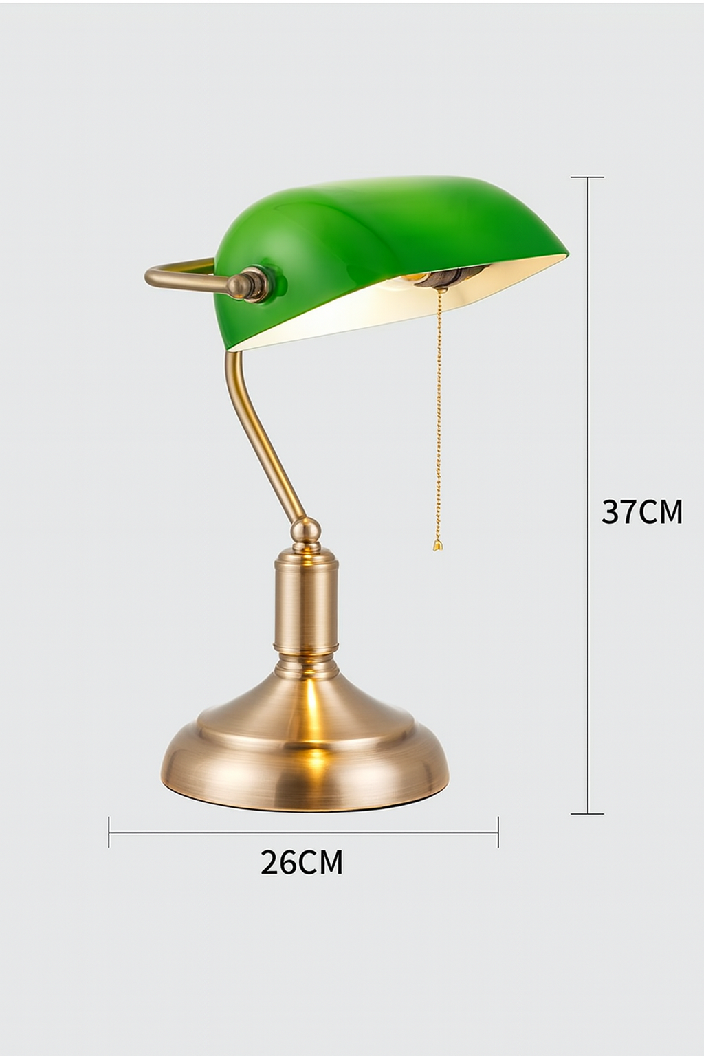 Lampe de Bureau Banker Vintage Verte