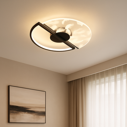 Plafonnier LED Moderne Doré 43/53cm