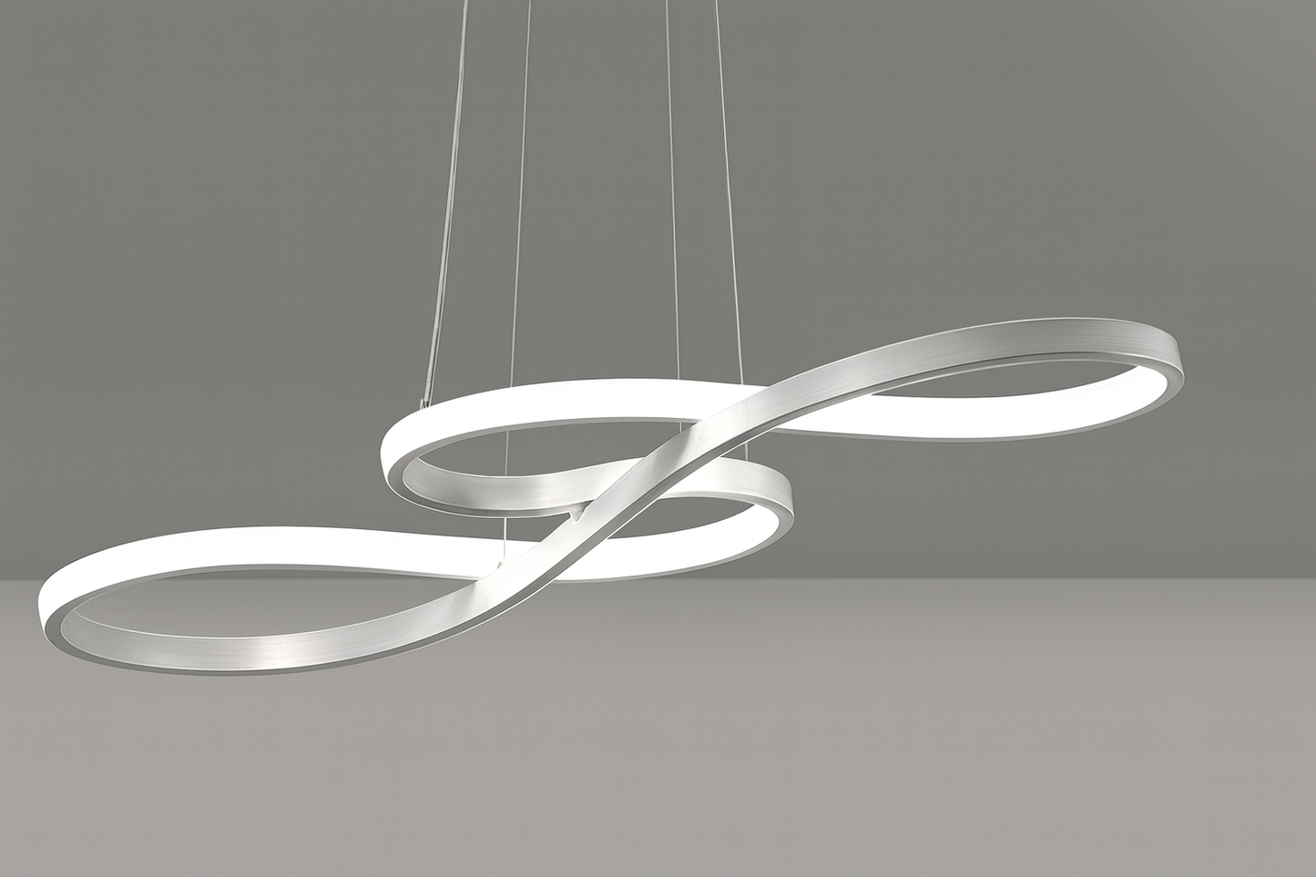 Lampe LED Suspendue/ Suspension Moderne Design Ondulé 75/92cm