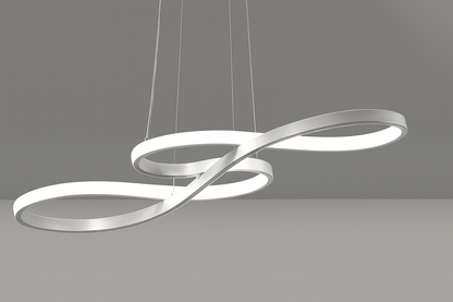 Lampe LED Suspendue/ Suspension Moderne Design Ondulé 75/92cm