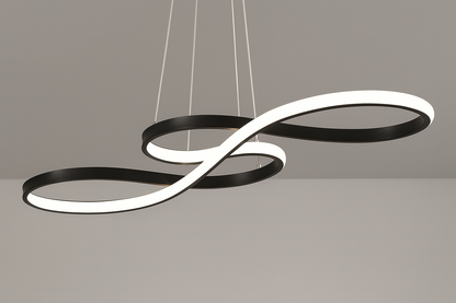 Lampe LED Suspendue/ Suspension Moderne Design Ondulé 75/92cm