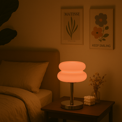 Lampe Macaron en Verre Soufflé