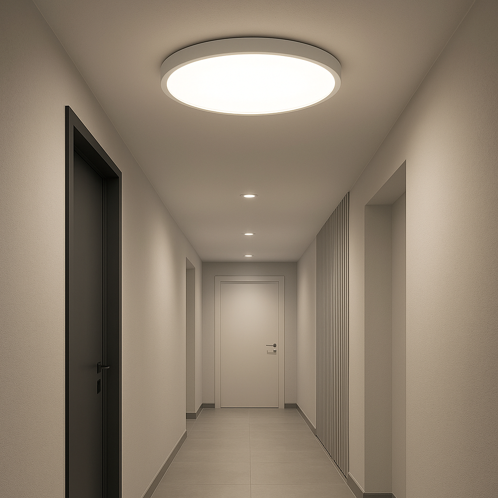 Plafonnier LED Moderne Grain de Bois 30/40 cm