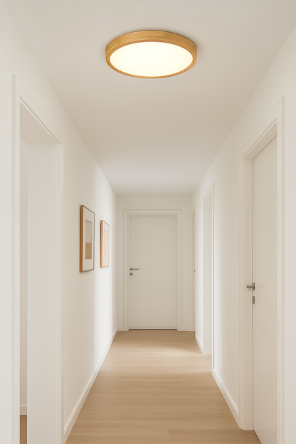 Plafonnier LED Moderne Grain de Bois 30/40 cm