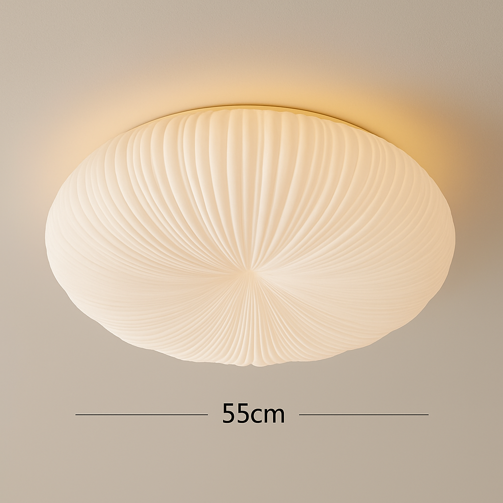 Plafonnier Robby Moderne Crème – Design Doux & Ondulé